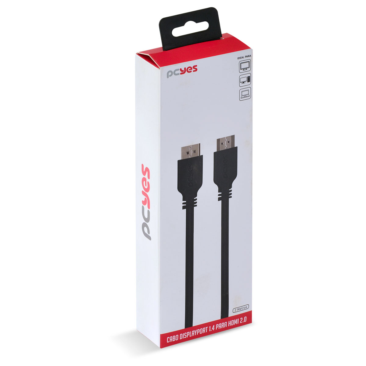 CABO DISPLAYPORT MACHO PARA HDMI 2.0 MACHO 2 METROS - PDPHM-2 - Imagem 5