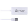 HUB USB 2.0 COM 4 PORTAS E 1,2M DE CABO BRANCO - HUV-20B - Image 3