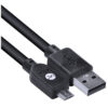 CABO USB X MICRO USB B 2.0 5 PINOS 1 METRO PRETO - MUSB-1 - Imagem 4