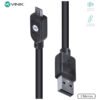 CABO USB X MICRO USB B 2.0 5 PINOS 1,8 METROS PRETO - MUSB-2 - Image 2