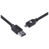 CABO USB X MICRO USB B 2.0 5 PINOS 1,8 METROS PRETO - MUSB-2 - Image 3