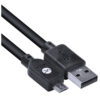 CABO USB X MICRO USB B 2.0 5 PINOS 1,8 METROS PRETO - MUSB-2 - Image 4