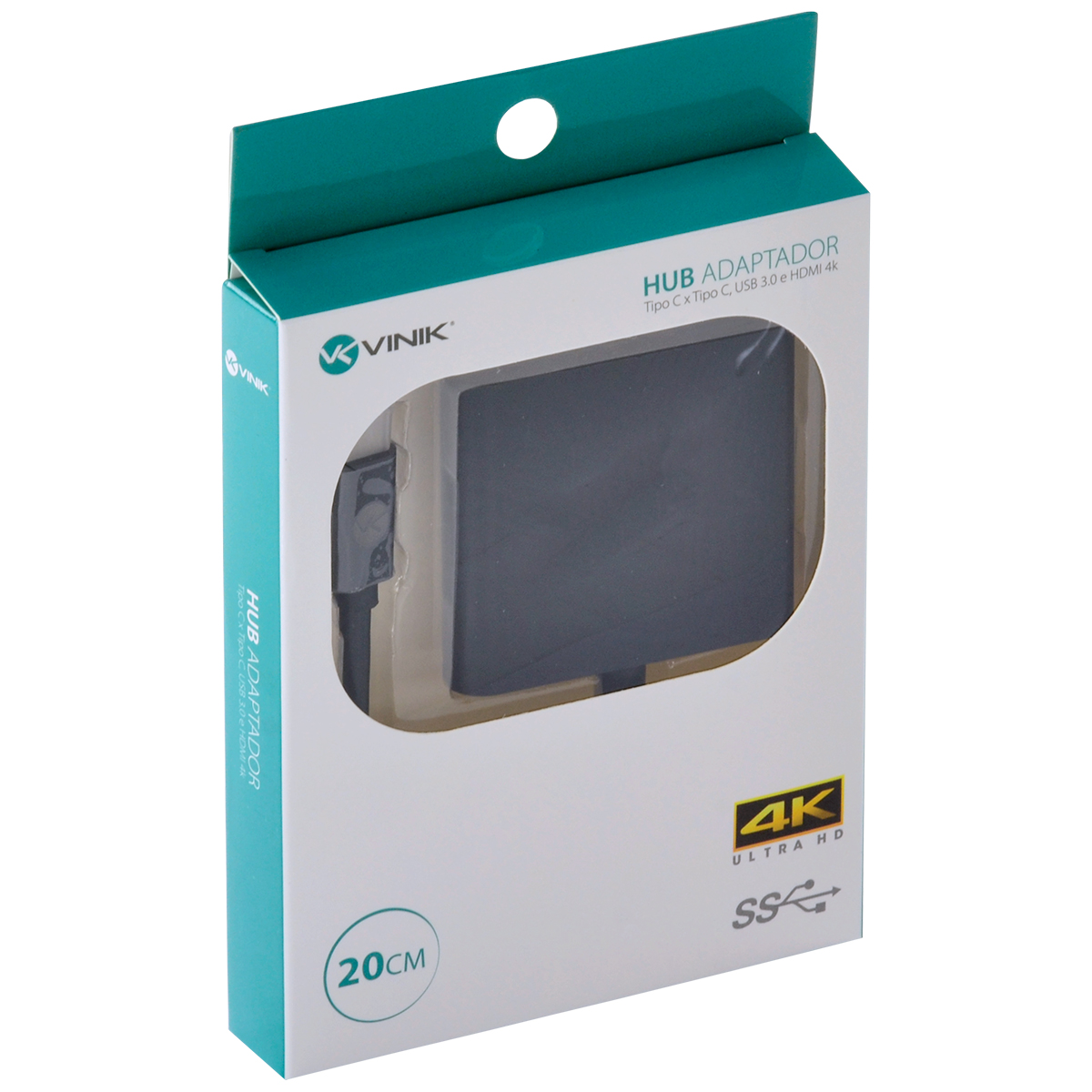 ADAPTADOR HUB USB TIPO C X USB TIPO C, HDMI 4K, USB 3.0, 5GBPS 20CM - HCHUC-20 - Imagem 6