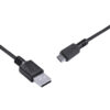 CABO USB A 2.0  PARA USB TIPO C PARA CELULAR SMARTPHONE 50CM PRETO - PUACP-05 - Image 5