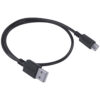 CABO USB A 2.0  PARA USB TIPO C PARA CELULAR SMARTPHONE 50CM PRETO - PUACP-05 - Image 7