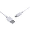 CABO PARA CELULAR USB A 2.0 PARA USB TIPO C 1 METRO BRANCO - PUACB-01 - Image 5