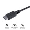 CABO PARA CELULAR USB TIPO C 2.0 PARA USB TIPO C / TYPE C 2 METROS PRETO - PUCP-02 - Image 3