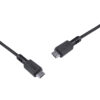 CABO PARA CELULAR USB TIPO C 2.0 PARA USB TIPO C / TYPE C 2 METROS PRETO - PUCP-02 - Image 5