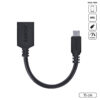 ADAPTADOR OTG MICRO USB PARA USB 2.0 15CM PRETO CONEXÃO COM CELULARES SMARTPHONES TABLETS - PAMUP-15 - Imagem 2
