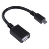 ADAPTADOR OTG MICRO USB PARA USB 2.0 15CM PRETO CONEXÃO COM CELULARES SMARTPHONES TABLETS - PAMUP-15 - Imagem 4