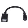 ADAPTADOR OTG MICRO USB PARA USB 2.0 15CM PRETO CONEXÃO COM CELULARES SMARTPHONES TABLETS - PAMUP-15 - Imagem 5
