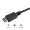 CABO USB TIPO C PARA MINI USB B 2.0 PARA TYPE C TIPO C 1 METRO PRETO - PUCMBP-1 - Image 3