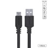 CABO PARA CELULAR SMARTPHONE MICRO USB PARA USB A 2.0 1 METRO PRETO - PMUAP-1 - Image 2
