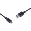 CABO PARA CELULAR SMARTPHONE MICRO USB PARA USB A 2.0 1 METRO PRETO - PMUAP-1 - Image 5