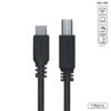 CABO PARA IMPRESSORA USB TIPO C PARA USB B 2.0 1 METRO PRETO - PUCBP-1 - Imagem 2