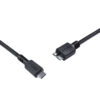 CABO PARA HD EXTERNO USB TIPO C PARA MICRO USB B 3.0 1 METRO PRETO - P3UCMBP-1 - Image 5