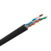 CABO LAN U/UTP 24AWG X 4 PARES CAT.6 CMX CAIXA C/ 305 METROS PRETO 100% COBRE 23400187 - Imagem 3