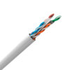 CABO LAN U/UTP 24AWG X 4 PARES CAT.6 CMX CAIXA C/ 305 METROS BRANCO 100% COBRE 23400199 - Imagem 2