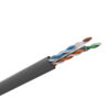 CABO LAN U/UTP 24AWG X 4 PARES CAT.6 CMX CAIXA C/ 305 METROS CINZA 100% COBRE 23400200 - Image 3