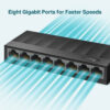 SWITCH GIGABIT DE MESA COM 8 PORTAS 10/100/1000 LS1008G SMB IMPORTADO - Image 3