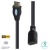CABO EXTENSOR HDMI 2.0 4K ULTRA HD 3D CONEXÃO ETHERNET 5 METROS - H20F-5 - Imagem 2