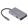 HUB USB TIPO C / TYPE C 5 EM 1 COM 2 HDMI + VGA + USB 3.0 + POWER DELIVERY (PD) 60W - HC-5VGA - Image 2