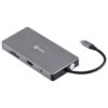 HUB USB TIPO C TYPE C 10 EM 1 - 3 USB 3.0 + CARTÃO SD TF + HDMI + VGA + ÁUDIO P2 + RJ45 + POWER DELIVERY (PD) 60W HC-10 - Imagem 2
