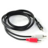 CABO DE ÁUDIO 2 RCA MACHO PARA P2 3.5MM MACHO 28AWG PURO COBRE 1 METRO - P2R35-1 - Imagem 6
