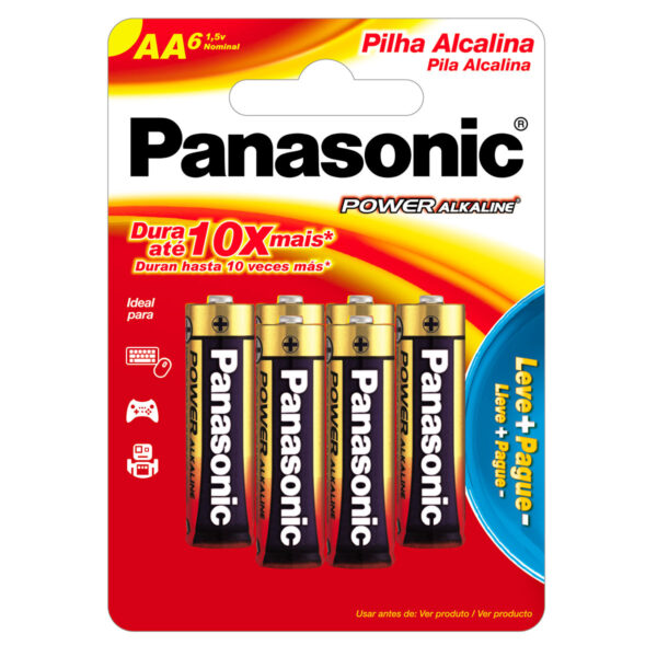 PILHA ALCALINA AA COM 6 LR6XAB/L6P5192