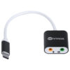 ADAPTADOR FONE DE OUVIDO P2 3.5MM DUAS VIAS PARA USB TIPO C FONE + MICROFONE- ADFMUSBTC - Imagem 3