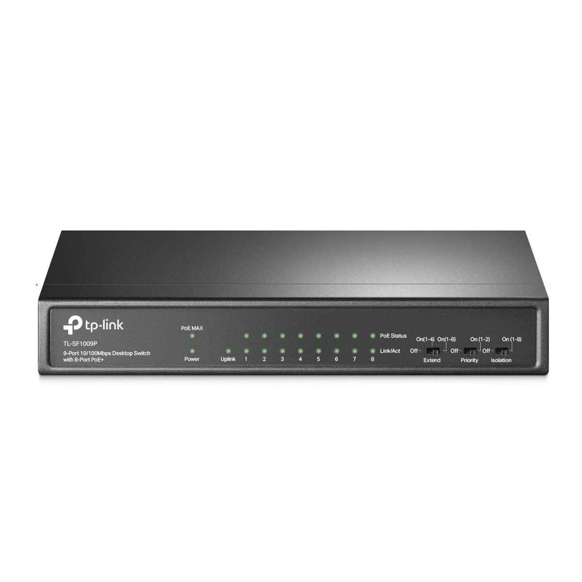 SWITCH POE 9 PORTAS FAST 10/100 (8 PORTAS POE+) TL-SF1009P SMB - Imagem 3