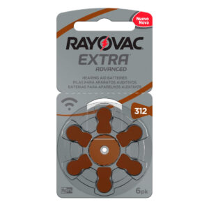 BATERIA AUDITIVA TAMANHO 312 COM 6 312AUX-6XEBRA