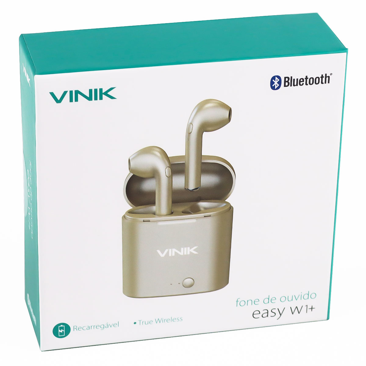 FONE DE OUVIDO BLUETOOTH EASY W1+ TWS TRUE WIRELESS - DOURADO - Imagem 11