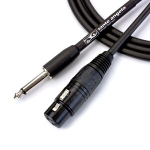 CABO DE MICROF. NINJA HG 0,20 MM P10/XLR F. 25FT 7,62M PRETO