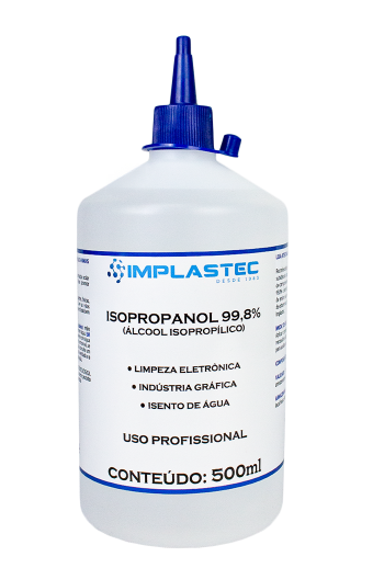 ÁLCOOL ISOPROPÍLICO 500ML COM BICO APLICADOR - Imagem 2