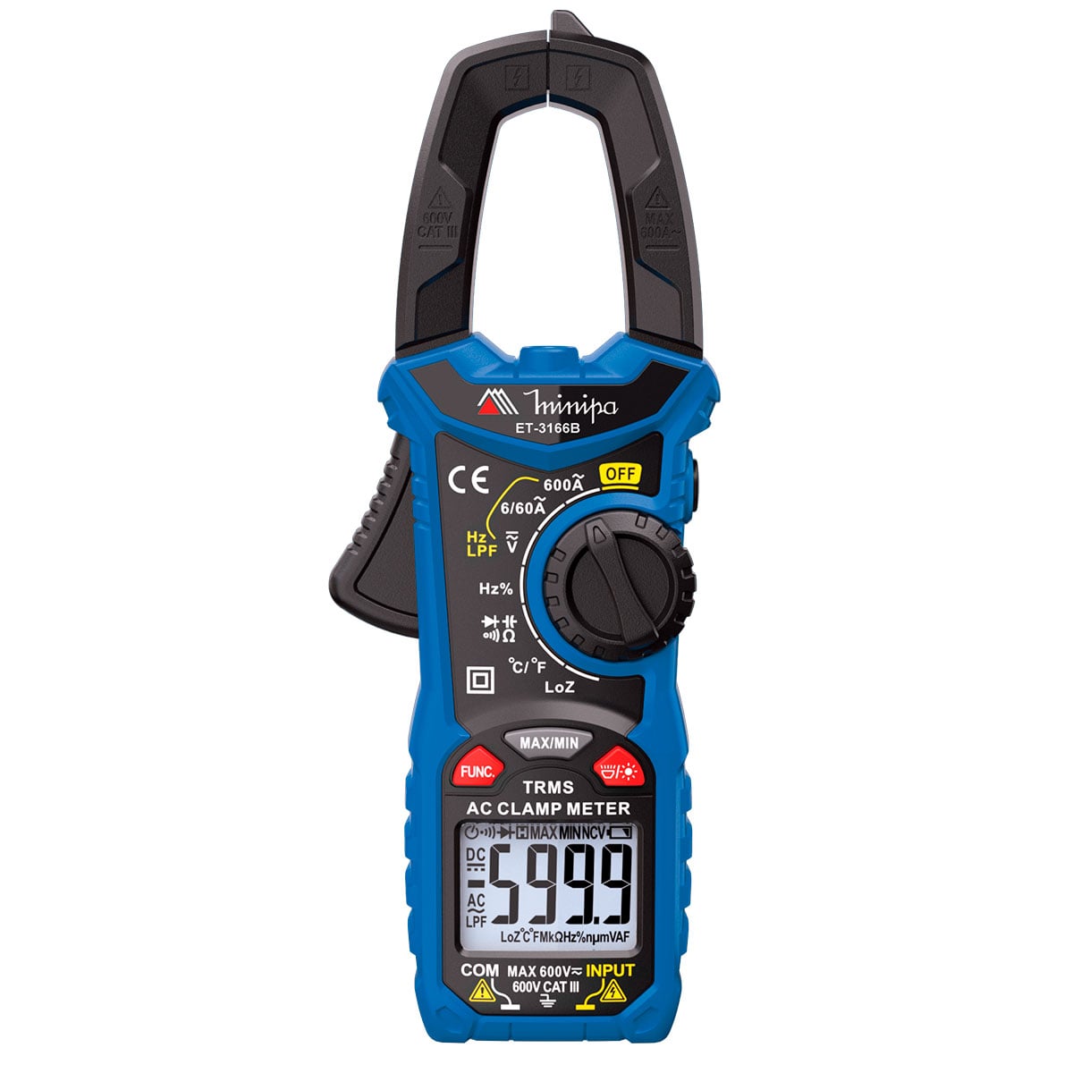 ALICATE AMPERIMETRO DIGITAL TRUE RMS ET-3166B - Imagem 2