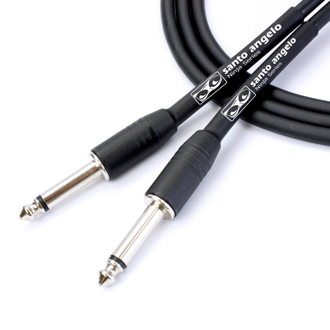 CABO DE GUITARRA NINJA CABLE 0,20 MM CONECTOR P10/P10 30FT 9,15 METROS PRETO - Imagem 2