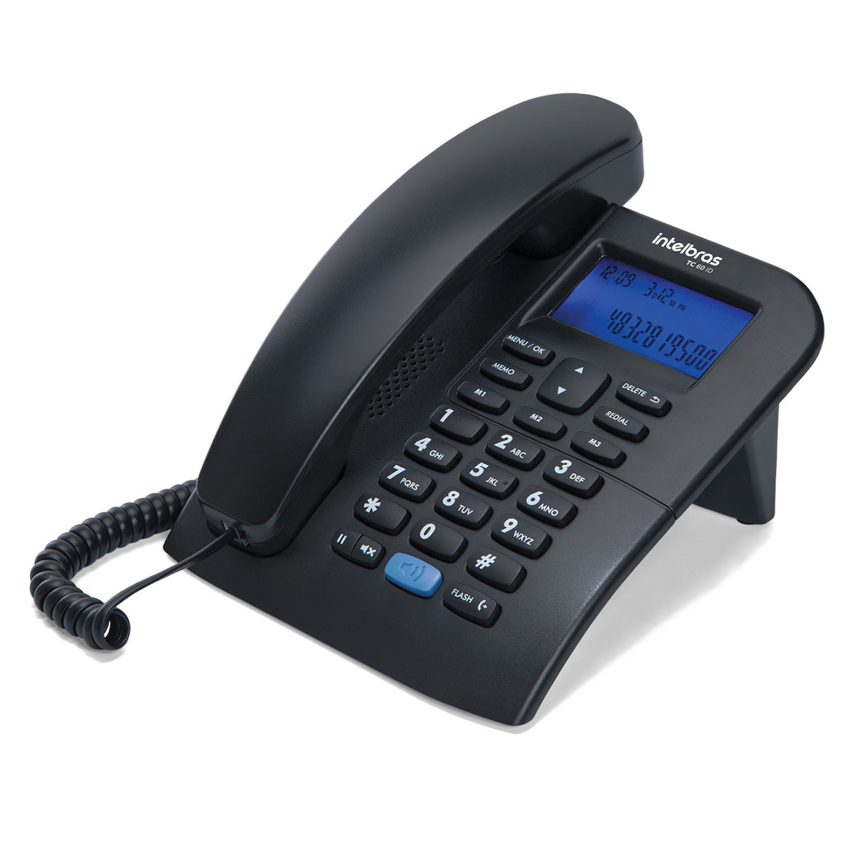 TELEFONE COM FIO E IDENTIFICADOR DE CHAMADAS TC 60 ID PRETO 4000074 - Imagem 2
