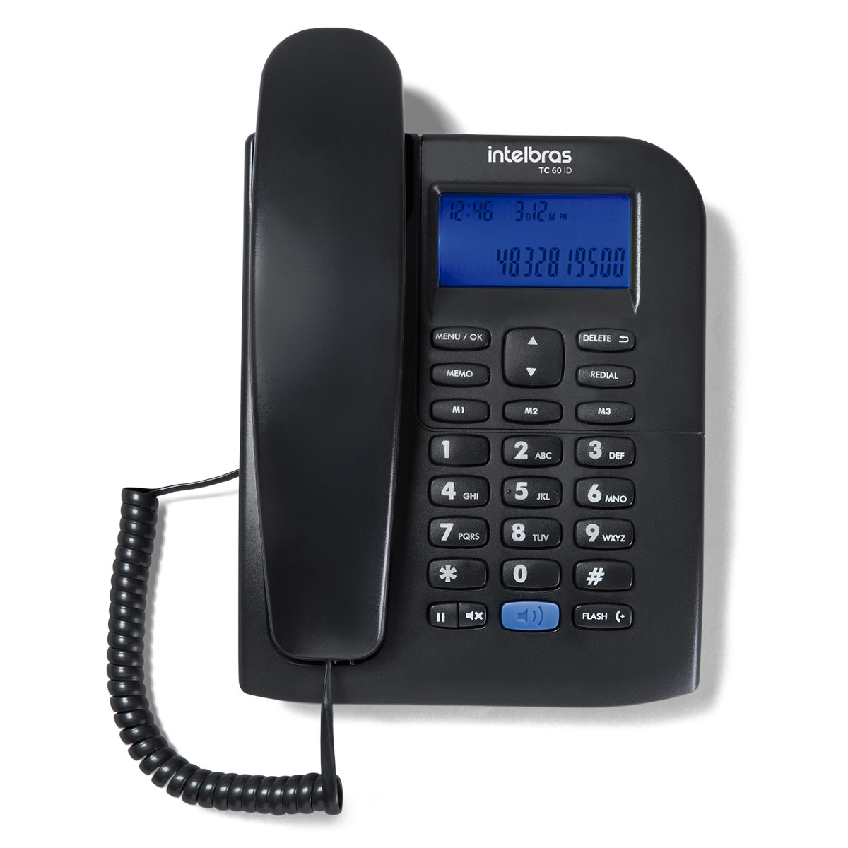 TELEFONE COM FIO E IDENTIFICADOR DE CHAMADAS TC 60 ID PRETO 4000074 - Imagem 3
