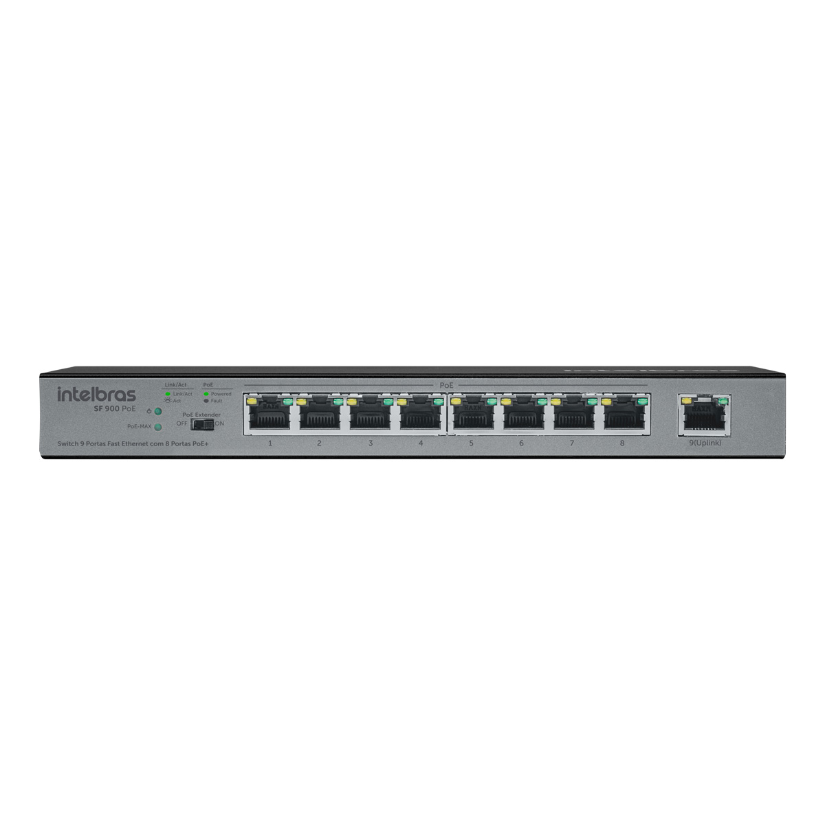 SWITCH 9 PORTAS FAST ETHERNET C/ 8 PORTAS POE+ SF 900 HI-POE 4760040 - Imagem 2