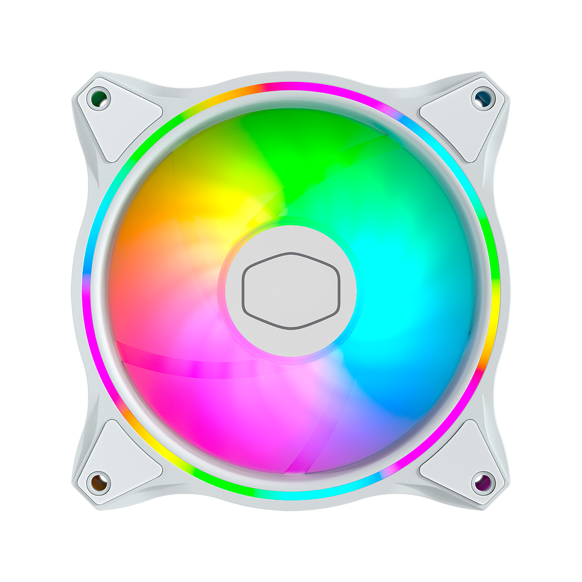 KIT 3 FAN PARA GABINETE COOLER MASTER MASTERFAN MF120 HALO ARGB 120MM BRANCO | MFL-B2DW-183PA-R1 - Imagem 6