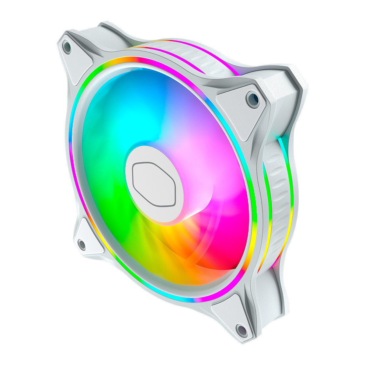 KIT 3 FAN PARA GABINETE COOLER MASTER MASTERFAN MF120 HALO ARGB 120MM BRANCO | MFL-B2DW-183PA-R1 - Imagem 7