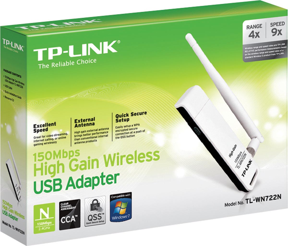 ADAPTADOR WIFI TL-WN722N USB N150 - Imagem 2