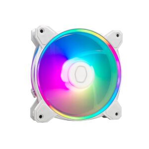 FAN PARA GABINETE COOLER MASTER MASTERFAN MF120 HALO 2 ARGB 120MM BRANCO | MFL-B2DW-21NP2-R2