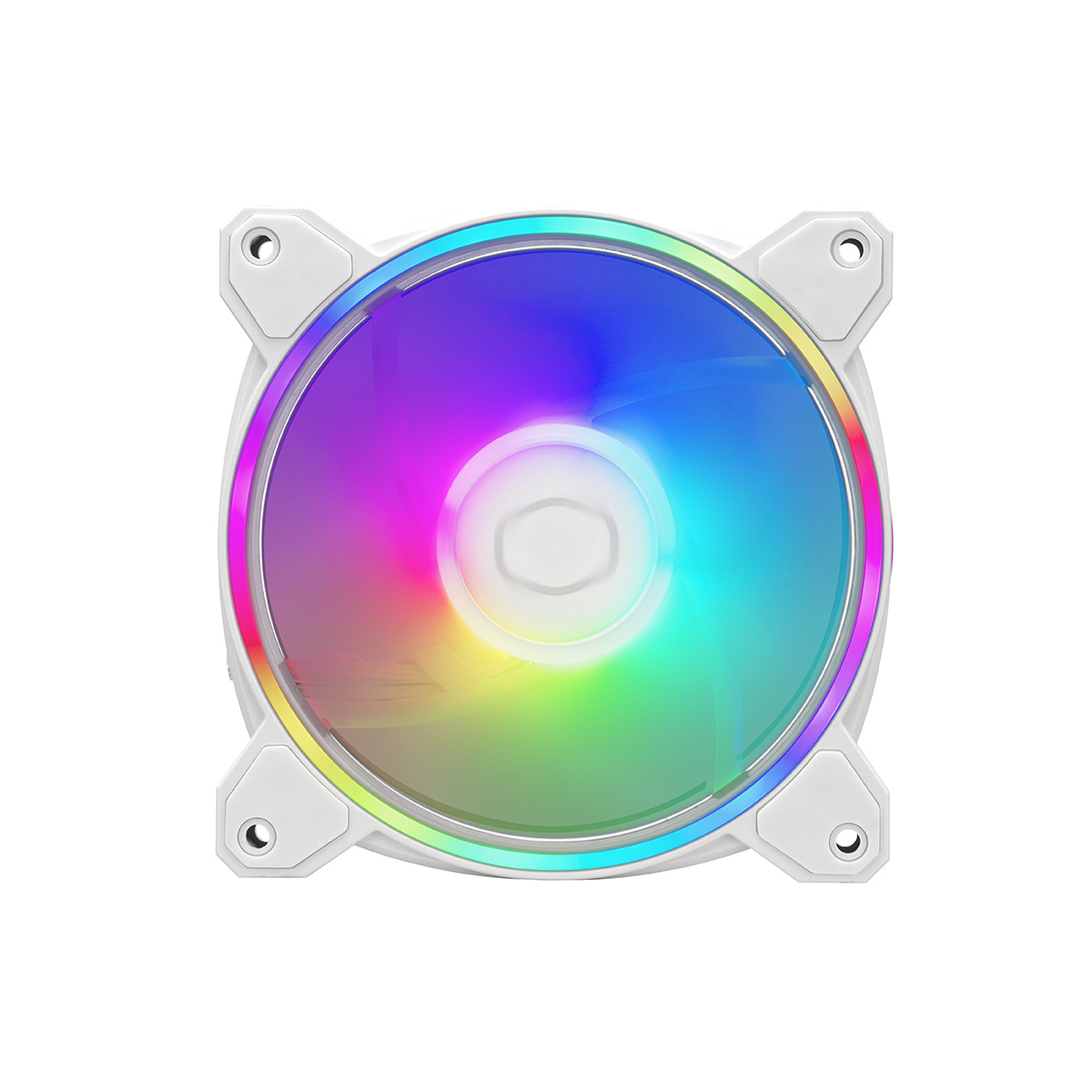 FAN PARA GABINETE COOLER MASTER MASTERFAN MF120 HALO 2 ARGB 120MM BRANCO | MFL-B2DW-21NP2-R2 - Imagem 2
