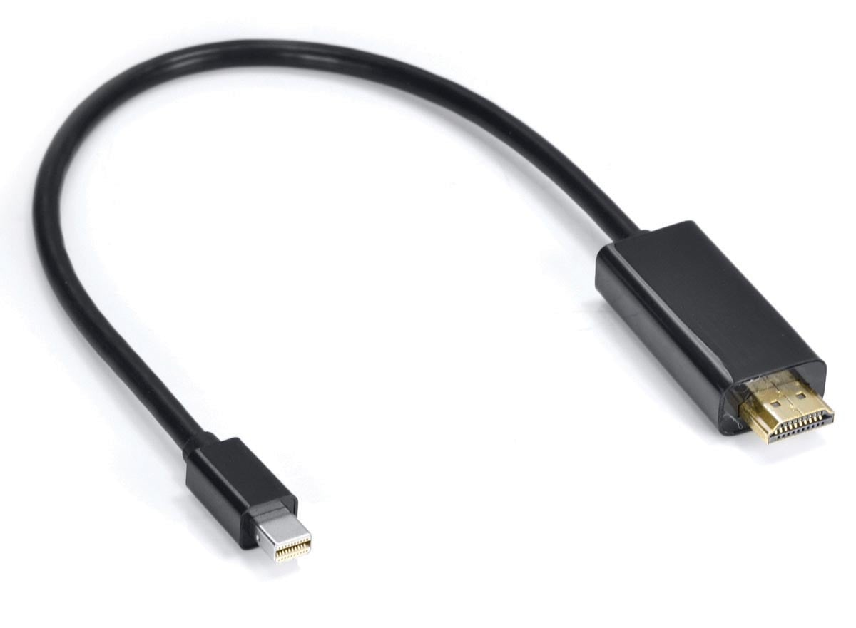 CABO ADAPTADOR/CONVERSOR MINI DISPLAYPORT MACHO PARA HDMI MACHO 30 CM - Imagem 2
