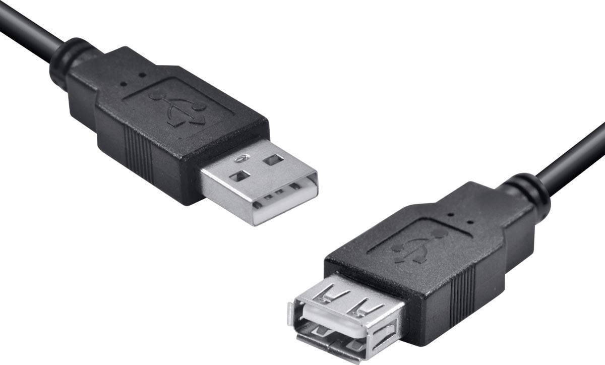 CABO EXTENSOR USB A MACHO 2.0 X USB A FEMEA 1.8M (10 UNIDADES) - UAMAF-18