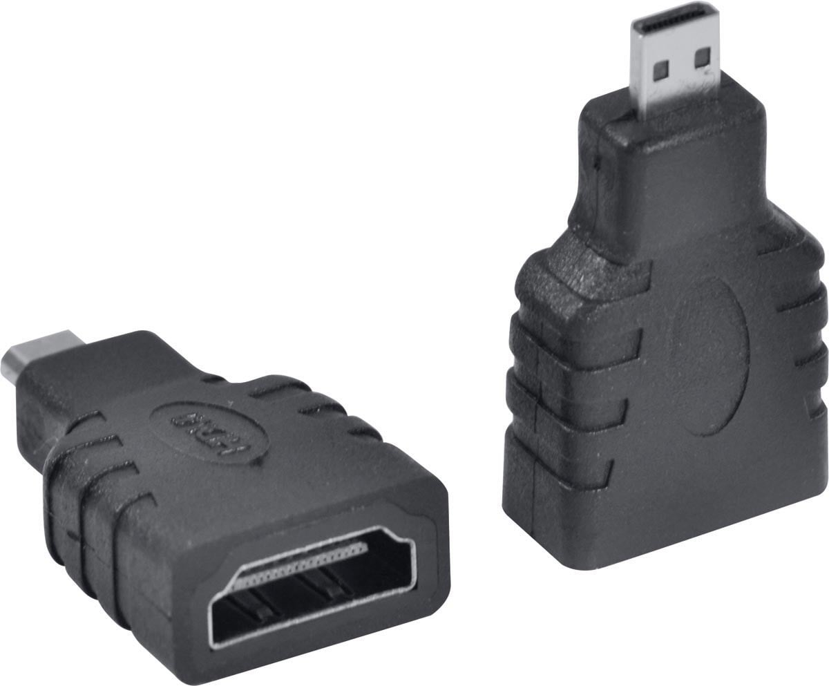 ADAPTADOR MICRO HDMI MACHO X HDMI FÊMEA - AH-MCH (5 UNIDADES)