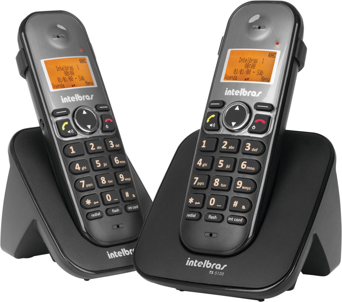 TELEFONE S/ FIO ID + RAMAL C/ ENTRADA P/ FONE DE OUVIDO TS 5122 PRETO 4125122 - Imagem 2