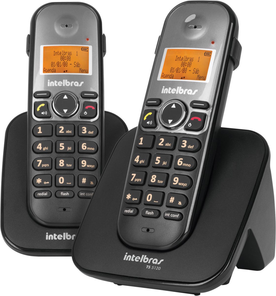 TELEFONE S/ FIO ID + RAMAL C/ ENTRADA P/ FONE DE OUVIDO TS 5122 PRETO 4125122 - Imagem 3